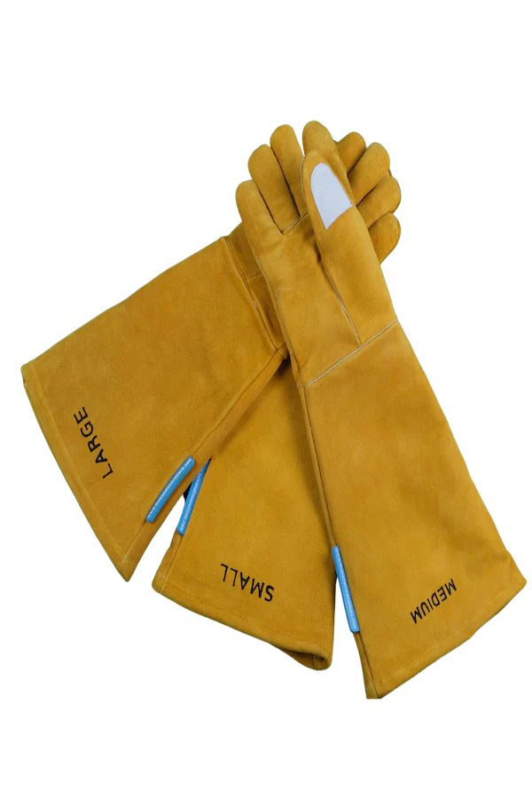 Bite Boss muzzle shown upright on white background with mesh design and sturdy straps, built for strong, secure dog restraint.