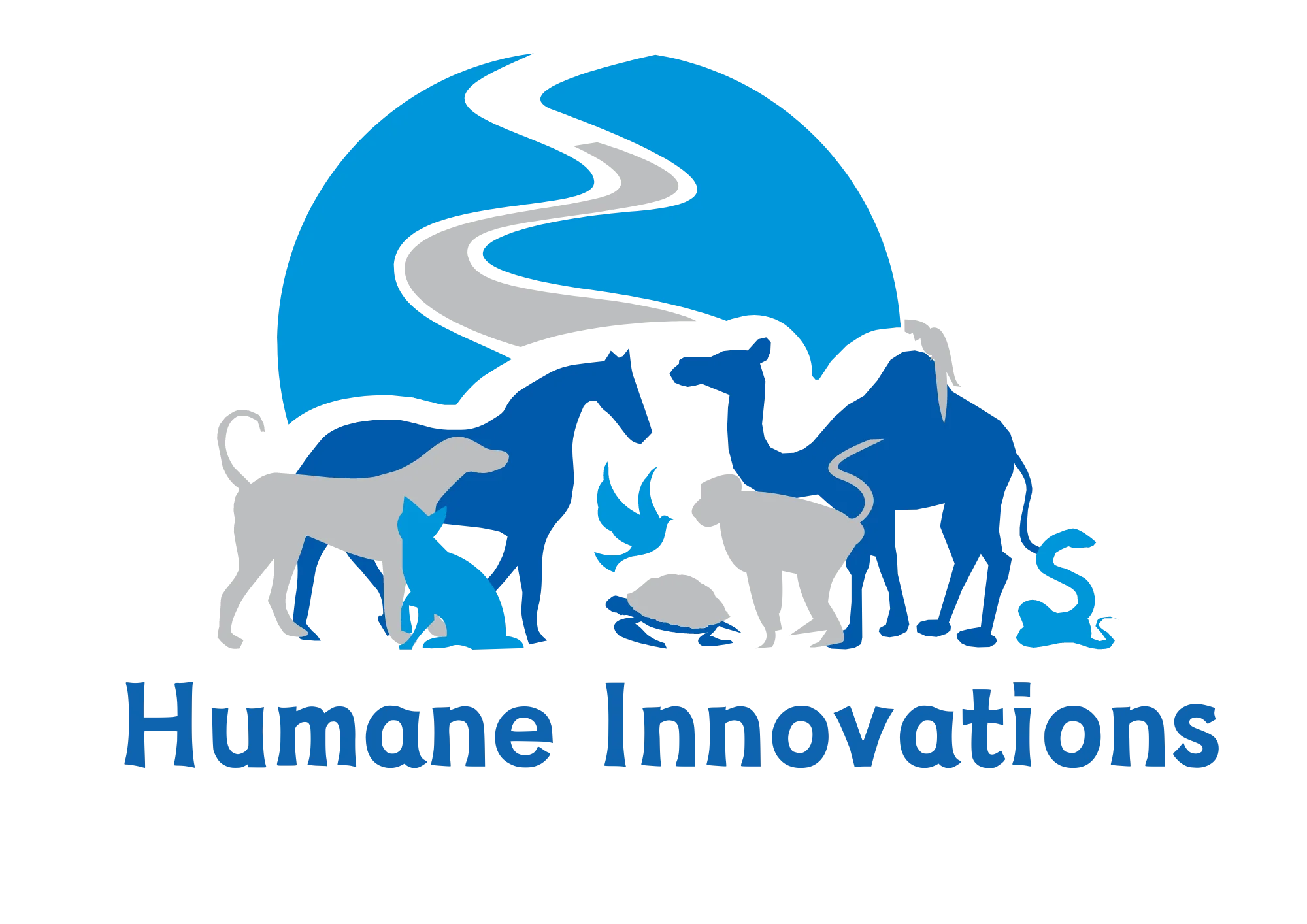 Humane Innovations primary logo in bold black and red, symbolizing quality, care, and trust in animal safety gear.