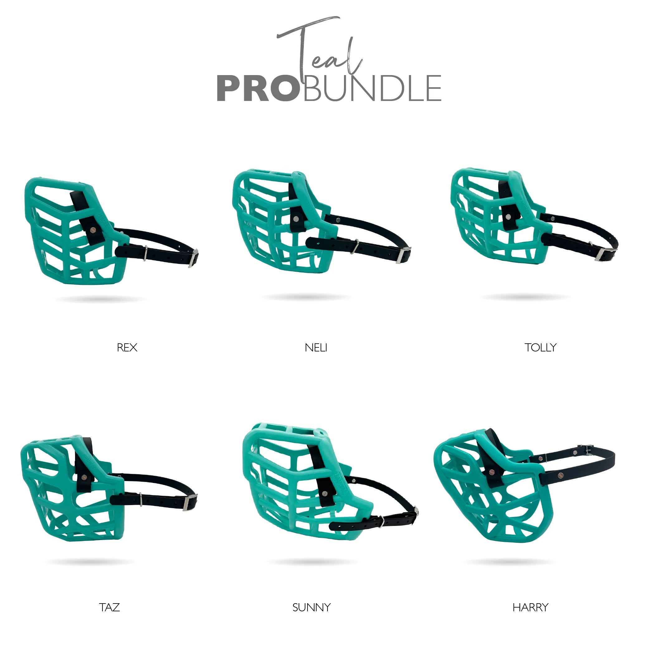 The Muzzle Movement Canine Professional Size Bundle, Multi-Colored