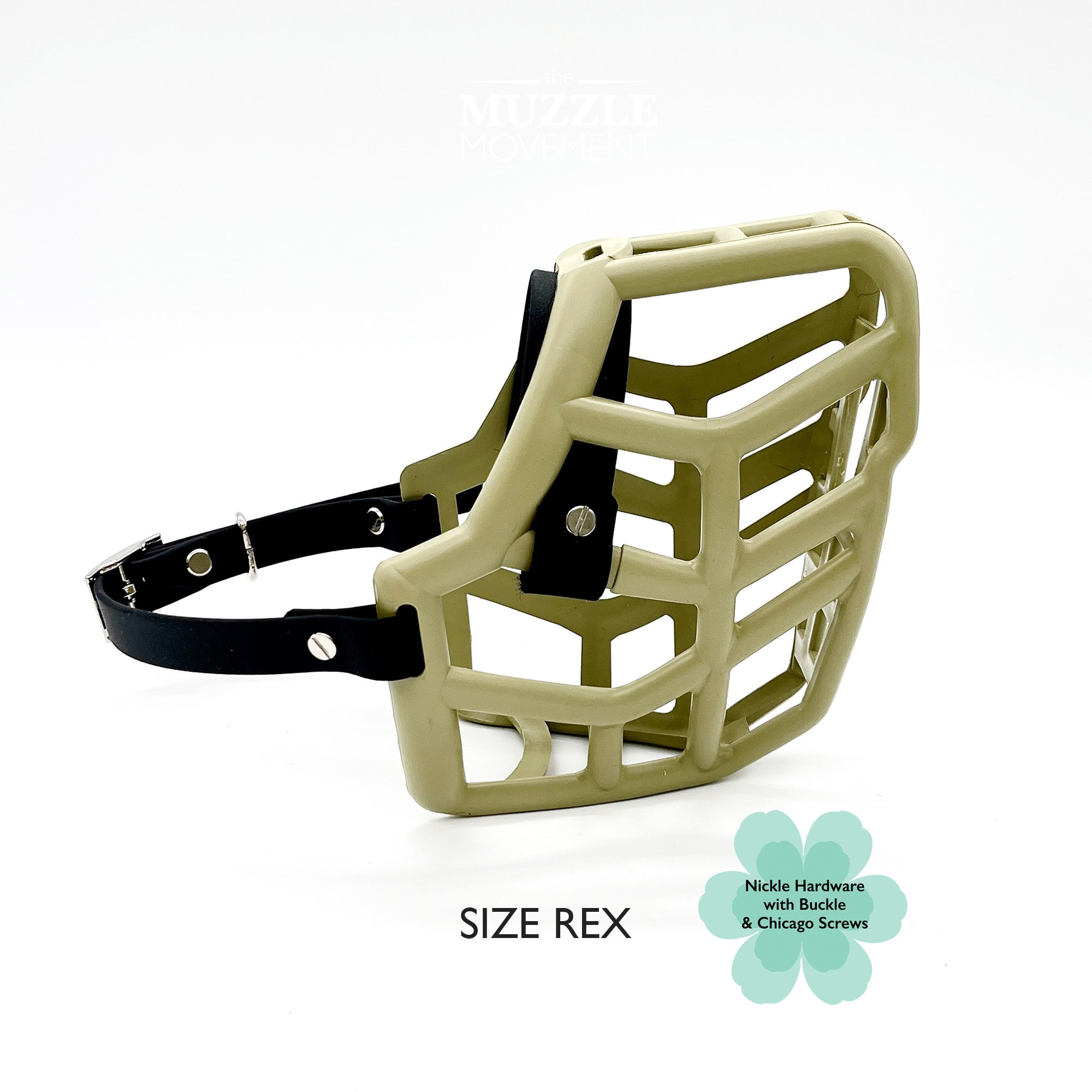 The Muzzle Movement Canine Professional Size Bundle, Khaki Green