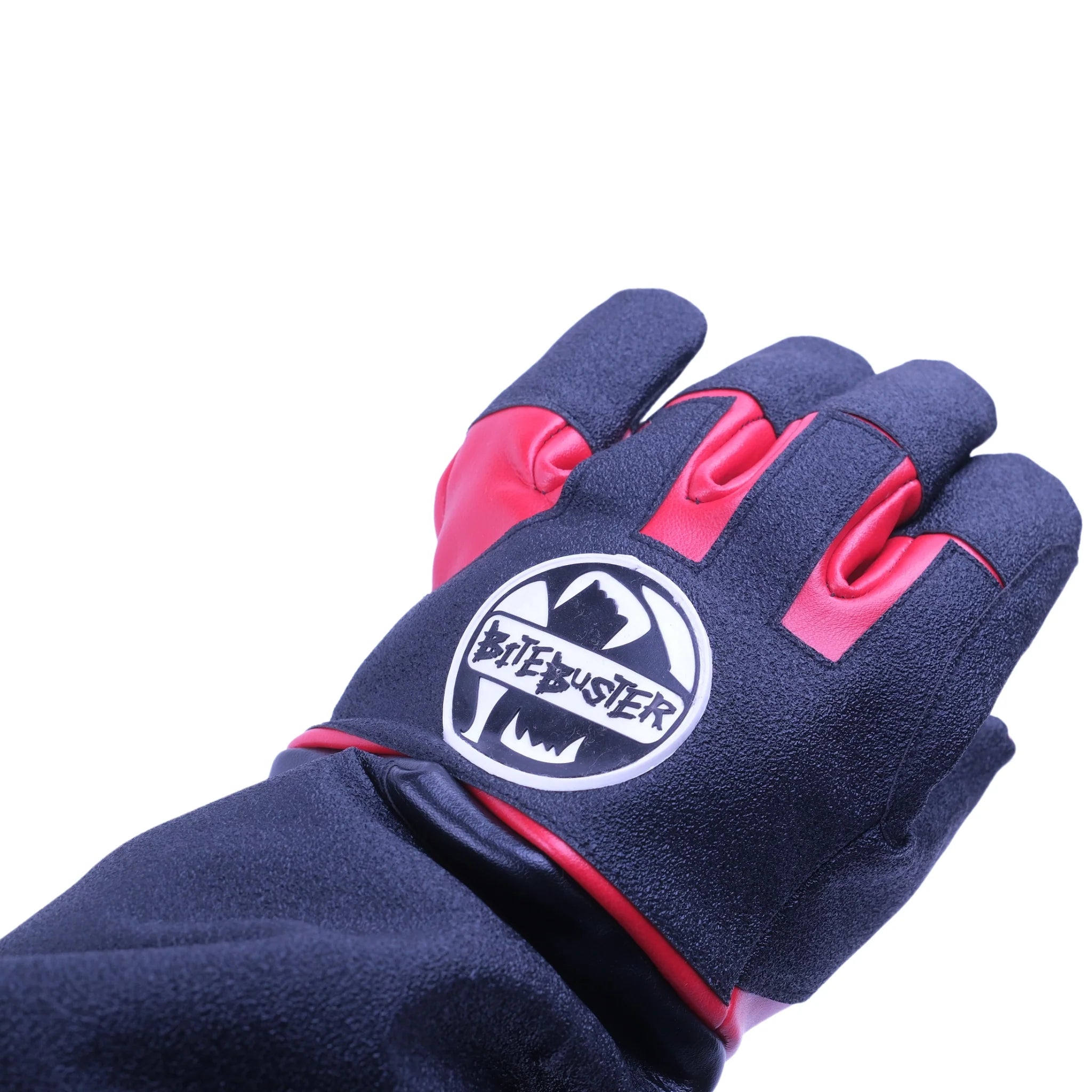 Diablo 253 catch pole shown upright with bright red handle and black shaft, featuring strong grip and safe control loop.