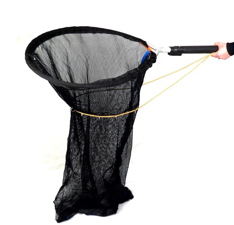 FP-24H Freeman pole shown horizontally on white, with locking loop, padded handle, and black shaft for animal handling.