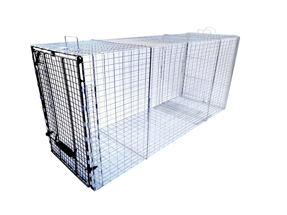 GT610D Extra Large Dog Trap, Pro Deluxe, with Gravity Door and Easy Release Door