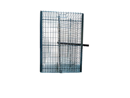 Side view of RM42 animal control pole, displayed horizontally with red handle, black shaft, and extended cable loop.