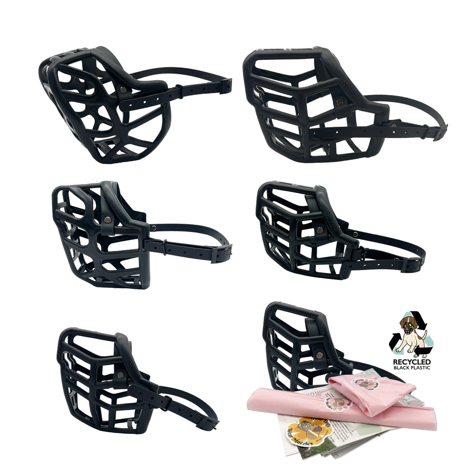 The Muzzle Movement Canine Professional Size Bundle, Black